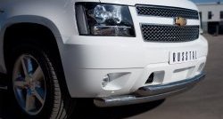 24 999 р. Защита переднего бампера (2 трубыØ76 мм, нержавейка) SLITKOFF  Chevrolet Tahoe  GMT900 (2006-2013) 5 дв.  с доставкой в г. Москва. Увеличить фотографию 2