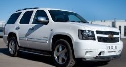 24 999 р. Защита переднего бампера (2 трубыØ76 и 42 мм, нержавейка) SLITKOFF  Chevrolet Tahoe  GMT900 (2006-2013) 5 дв.  с доставкой в г. Москва. Увеличить фотографию 4