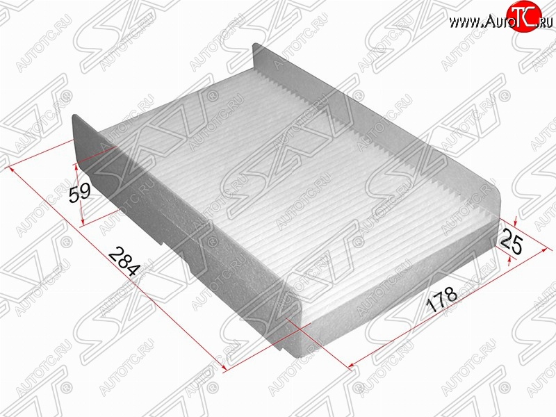 359 р. Фильтр салонный SAT (284х178х59/25 mm)  CITROEN C2, C3 (FC/FN), C3 Picasso (дорестайлинг,  рестайлинг), C4 (B7), DS4 (PF1), Peugeot 1007, 307 (хэтчбэк 3 дв.,  универсал,  хэтчбэк 5 дв.), 308 (T7), 4008, RCZ (дорестайлинг,  рестайлинг)  с доставкой в г. Москва