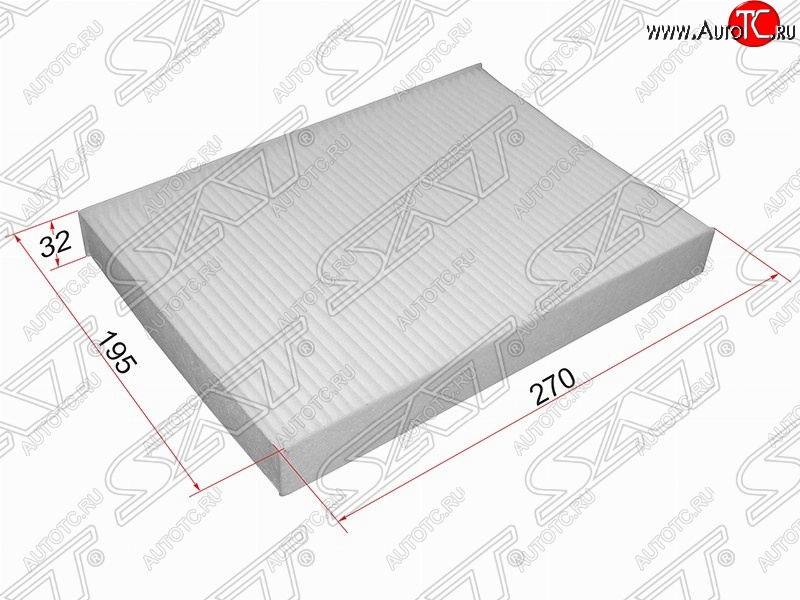 266 р. Фильтр салонный SAT (270х175х32 mm)  CITROEN C5 ( RD,  RW) (2008-2017), Peugeot 407 ( седан,  универсал) (2004-2011)  с доставкой в г. Москва