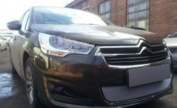 1 539 р. Сетка на бампер (седан) Russtal (хром)  CITROEN C4  B7 (2011-2018) хэтчбэк 5 дв.  с доставкой в г. Москва. Увеличить фотографию 5