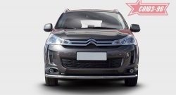 17 639 р. Защита переднего бампера одинарная Souz-96 Premium (d60) CITROEN C4 aircross (2012-2017)  с доставкой в г. Москва. Увеличить фотографию 2