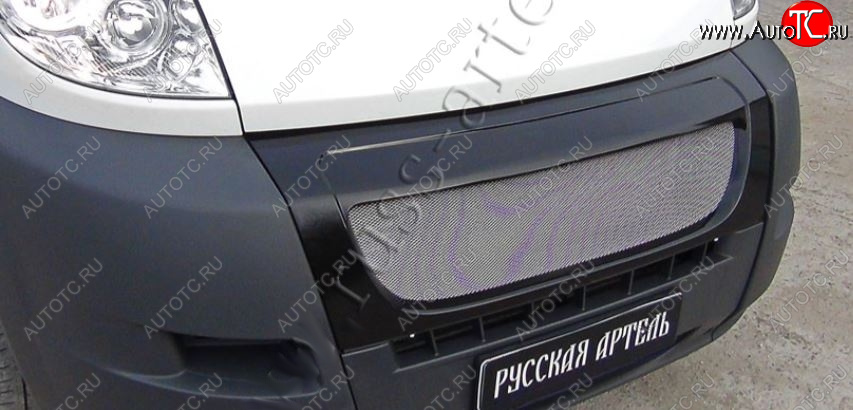 5 499 р. Решетка радиатора RA (с металлической сеткой) CITROEN Jumper 250 (2006-2014) (Глянец под окраску, Неокрашенная)  с доставкой в г. Москва