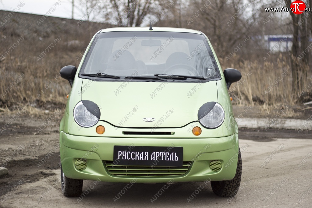 479 р. Реснички на фары RA  Daewoo Matiz  M100 (1998-2000) дорестайлинг (Неокрашенные)  с доставкой в г. Москва