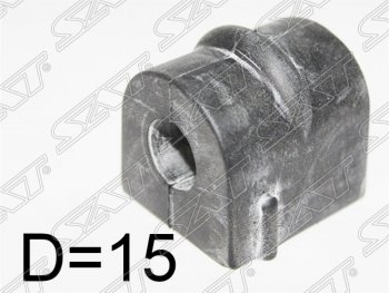 82 р. Резиновая втулка переднего стабилизатора SAT (D=15)  Daewoo Nexia ( дорестайлинг,  рестайлинг) (1995-2015)  с доставкой в г. Москва. Увеличить фотографию 1