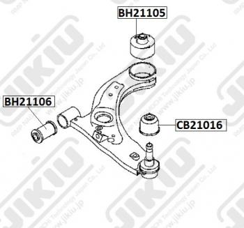 1 129 р. Пыльник шаровой опоры JIKIU Daihatsu Boon M300 хэтчбэк 5 дв. дорестайлинг (2004-2006)  с доставкой в г. Москва. Увеличить фотографию 3