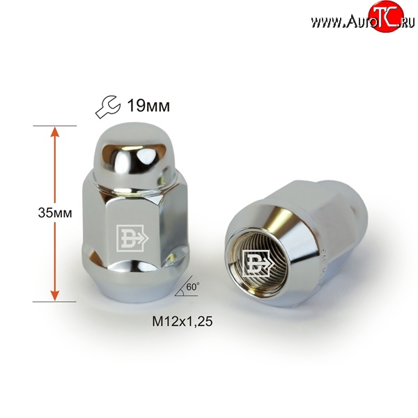 49 р. Колёсная гайка Вектор M12 1.25 Dong Feng DF6 пикап (2022-2025)