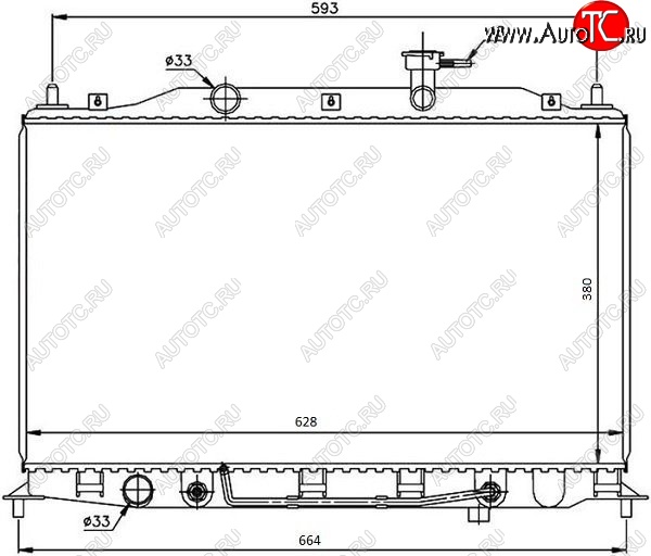 6 949 р. Радиатор двигателя SAT (пластинчатый,1.6, МКПП/АКПП) Hyundai Accent седан ТагАЗ (2001-2012)  с доставкой в г. Москва