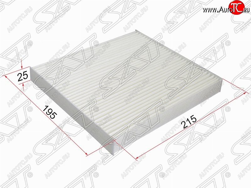299 р. Фильтр салонный SAT (215х195х25 mm)  Dodge Caliber, Jeep Caliber, Mazda 2/Demio (DY), 6 (GG,  GG, GY,  GH), Atenza (GG), CX-7 (ER)  с доставкой в г. Москва