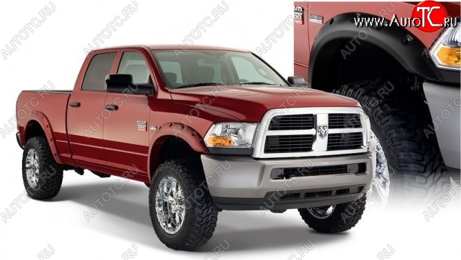 23 749 р. Накладки на колёсные арки BUSHWACKER DESIGN Dodge Ram DJ, DS (2008-2012) (Неокрашенные)  с доставкой в г. Москва