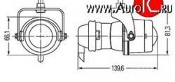 4 199 р. Универсальная противотуманная фара Hella Micro DE 1NL 008 090-047 KIA Optima 4 JF дорестайлинг универсал (2015-2018)  с доставкой в г. Москва. Увеличить фотографию 2