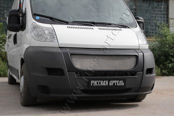 6 249 р. Решетка радиатора РА Fiat Ducato 250 (2006-2014) (Сетка алюминиевая, неокрашенная)  с доставкой в г. Москва. Увеличить фотографию 2