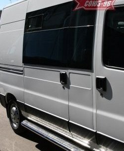 Порог с листом для пассажирской двери Souz-96 (d60, длинная база) Fiat Ducato 250 (2006-2014)