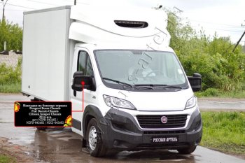 949 р. Накладки на боковые зеркала (шагрень) RA Fiat Ducato 290 (2014-2025) (Неокрашенные)  с доставкой в г. Москва. Увеличить фотографию 4