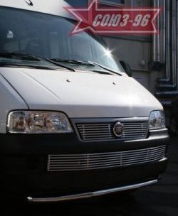 11 564 р. Защита переднего бампера одинарная Souz-96 (d60) Fiat Ducato 250 (2006-2014)  с доставкой в г. Москва. Увеличить фотографию 2