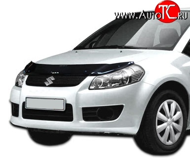 2 489 р. Дефлектор капота NovLine Suzuki SX4 YA21S,YB21S дорестайлинг, хэтчбэк (2006-2011)  с доставкой в г. Москва