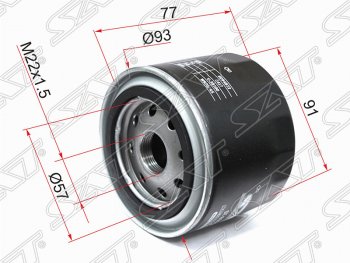 239 р. Фильтр масляный (1.4, 1.6) SAT Ford Fiesta 6 хэтчбэк 5 дв. дорестайлинг (2008-2012)  с доставкой в г. Москва. Увеличить фотографию 1