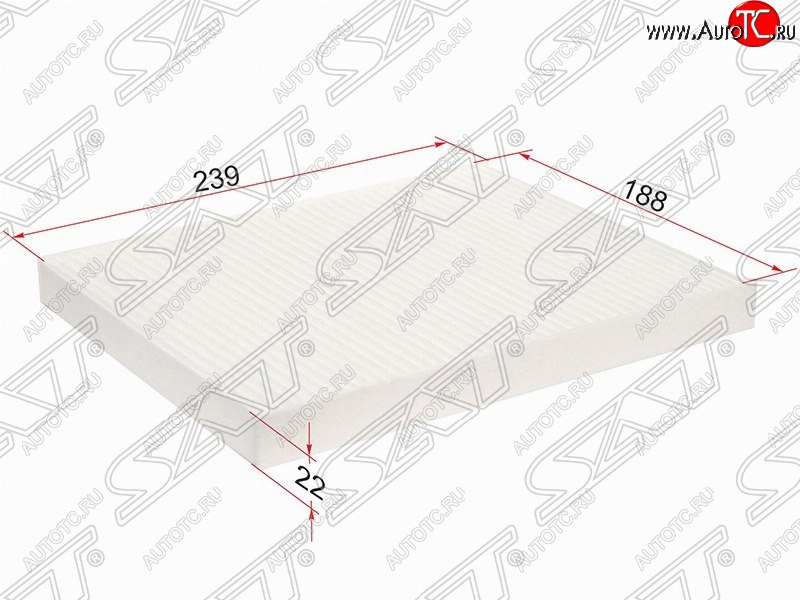 234 р. Фильтр салонный SAT (239х188х22 mm)  Ford EcoSport - Fiesta  6  с доставкой в г. Москва