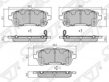 1 099 р. Колодки тормозные SAT (передние) Ford Fiesta 6 хэтчбэк 3 дв. дорестайлинг (2008-2013)  с доставкой в г. Москва. Увеличить фотографию 1