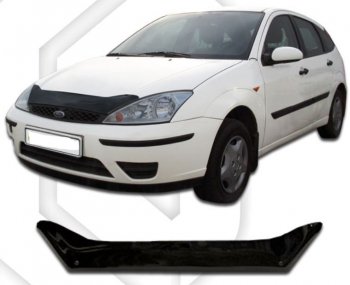 Дефлектор капота CA-Plastic Ford Focus 1 хэтчбэк 3 дв. дорестайлинг (1998-2002)