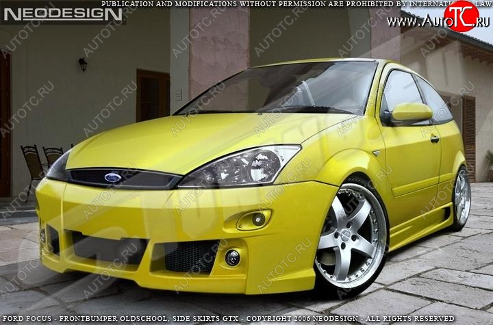 14 199 р. Пороги накладки EVO  Ford Focus  1 (1998-2002) хэтчбэк 3 дв. дорестайлинг  с доставкой в г. Москва