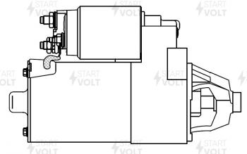 12 449 р. Стартер (V-1.8L/2.0L, 1,4кВт) STARTVOLT Ford Focus 1 седан дорестайлинг (1998-2002)  с доставкой в г. Москва. Увеличить фотографию 6