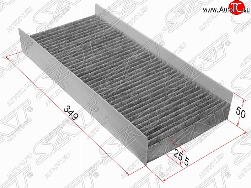 429 р. Фильтр салонный SAT (угольный, 349х150х50 mm)  Ford Focus  1 - Transit  с доставкой в г. Москва