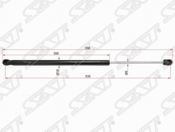 Газовый упор крышки багажника SAT Ford (Форд) Focus (Фокус)  3 (2010-2019) 3 универсал дорестайлинг, универсал рестайлинг