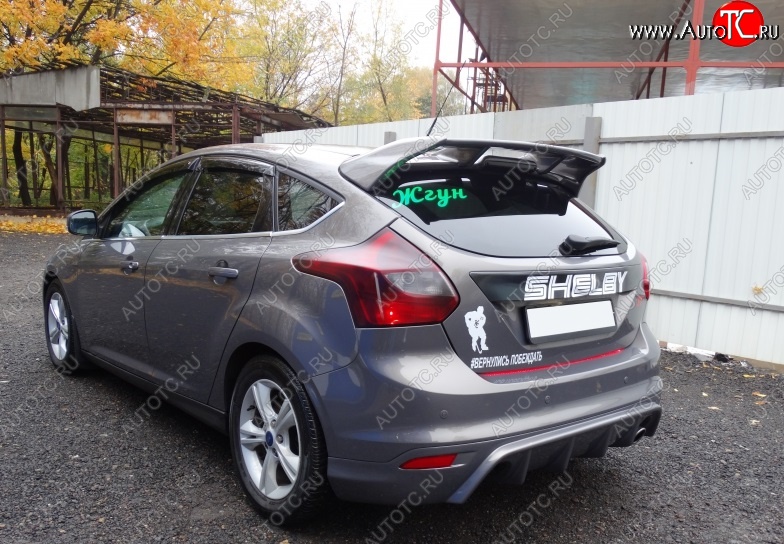 6 399 р. Спойлер RS Ford Focus 3 хэтчбэк дорестайлинг (2010-2015) (Неокрашенный)  с доставкой в г. Москва