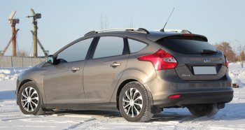 8 799 р. Комплект рейлингов АПС  Ford Focus  3 (2010-2019) хэтчбэк дорестайлинг, хэтчбэк рестайлинг (Черные, без поперечин)  с доставкой в г. Москва. Увеличить фотографию 3