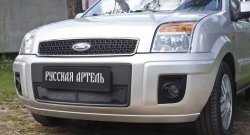 2 159 р. Защитная сетка решетки переднего бампера РА Ford Fusion 1  рестайлинг, хэтчбэк (2005-2012)  с доставкой в г. Москва. Увеличить фотографию 3