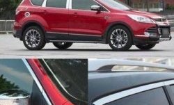 13 299 р. Накладки на окна и стойки дверей СТ Ford Kuga 2 дорестайлинг (2013-2016) (Неокрашенные)  с доставкой в г. Москва. Увеличить фотографию 2