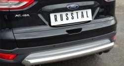 13 999 р. Одинарная защита заднего бампера из трубы диаметром 76 мм Russtal Ford Kuga 2 дорестайлинг (2013-2016)  с доставкой в г. Москва. Увеличить фотографию 2