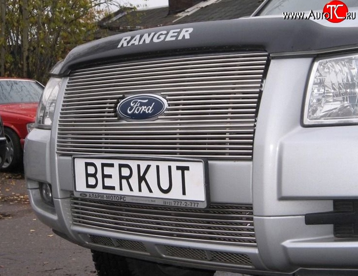 9 399 р. Декоративная вставка решетки радиатора Berkut Ford Ranger дорестайлинг (2006-2009)  с доставкой в г. Москва