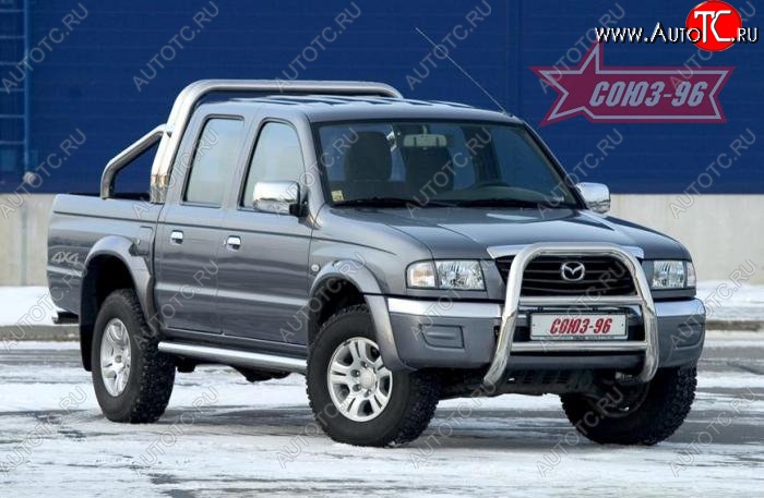 20 114 р. Защита переднего бампера Souz-96 (d76) Ford Ranger (2006-2009)  с доставкой в г. Москва