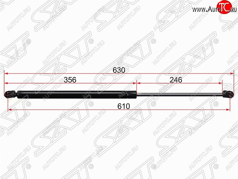 749 р. Упор крышки багажника SAT (газовый)  Ford S-Max  1 (2006-2015) дорестайлинг, рестайлинг  с доставкой в г. Москва