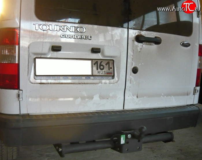 8 399 р. Фаркоп Лидер Плюс (до 1200 кг)  Ford Tourneo Connect (2002-2007) дорестайлинг (Без электропакета)  с доставкой в г. Москва