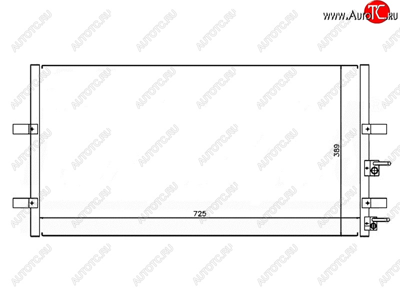 5 399 р. Радиатор кондиционера SAT  Ford Transit (2006-2014) цельнометаллический фургон  с доставкой в г. Москва