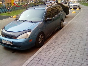 2 819 р. Пластиковые пороги Sport V2 Ford Focus 1 седан дорестайлинг (1998-2002)  с доставкой в г. Москва. Увеличить фотографию 3