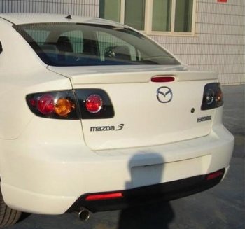 2 799 р. Лип спойлер Drive  Mazda 3/Axela  BK (2003-2009) дорестайлинг седан, рестайлинг седан (Неокрашенный)  с доставкой в г. Москва. Увеличить фотографию 3