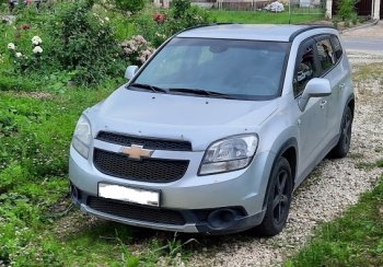 2 599 р. Дефлектор капота (excusive) CA-Plastiс   Chevrolet Orlando (2011-2018) (серия Шелкография серебро)  с доставкой в г. Москва. Увеличить фотографию 2