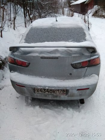 639 р. Реснички на фонари RA Mitsubishi Lancer 10 седан дорестайлинг (2007-2010) (Неокрашенные)  с доставкой в г. Москва. Увеличить фотографию 4