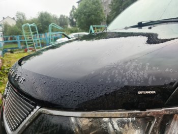 2 879 р. Дефлектор капота NovLine Mitsubishi Outlander XL (CW)  дорестайлинг (2005-2009)  с доставкой в г. Москва. Увеличить фотографию 2