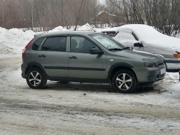 979 р. Арки крыльев Автостайл™ (декоративные, под установку с порогами, имеющие заходы на заднюю арку) Лада Калина 1118 седан (2004-2013) (Поверхность шагрень)  с доставкой в г. Москва. Увеличить фотографию 6