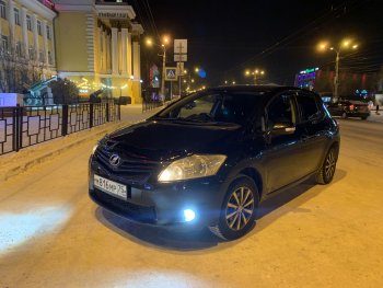 1 899 р. Дефлектор капота CA-Plastiс  Toyota Auris  E150 (2010-2012) хэтчбэк 5 дв. рестайлинг (Classic черный, Без надписи)  с доставкой в г. Москва. Увеличить фотографию 2