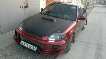 7 299 р. Передний бампер VeilSide Honda Civic EJ,EK,EM седан дорестайлинг (1995-1998) (кузов: седан)  с доставкой в г. Москва. Увеличить фотографию 4