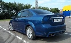 4 199 р. Пороги накладки FT  Ford Focus  2 (2004-2011)  седан дорестайлинг, универсал дорестайлинг, хэтчбэк 5 дв. дорестайлинг, седан рестайлинг, универсал рестайлинг, хэтчбэк 5 дв. рестайлинг (Неокрашенные)  с доставкой в г. Москва. Увеличить фотографию 3