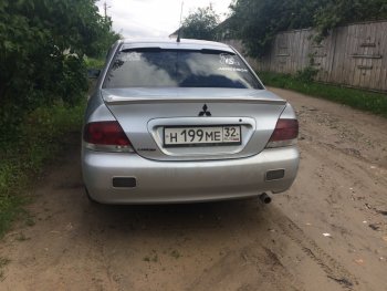 3 899 р. Лип спойлер Evo Mitsubishi Lancer 9 2-ой рестайлинг седан (2005-2009) (Неокрашенный)  с доставкой в г. Москва. Увеличить фотографию 9