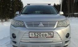 2 849 р. Накладка переднего бампера Sport Mitsubishi Outlander XL (CW)  дорестайлинг (2005-2009) (Неокрашенная)  с доставкой в г. Москва. Увеличить фотографию 9