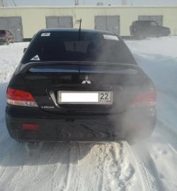 3 999 р. Средний спойлер 2.0 стандарт Mitsubishi Lancer 9 1-ый рестайлинг седан (2003-2005) (Без места под стоп-сигнал, Неокрашенный)  с доставкой в г. Москва. Увеличить фотографию 4